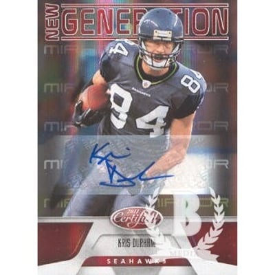 2011 Certified Mirror Red Signatures #203 Kris Durham/250