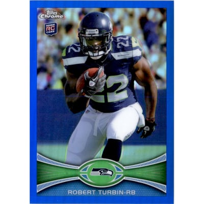 2012 Topps Chrome Blue Refractors #68 Robert Turbin