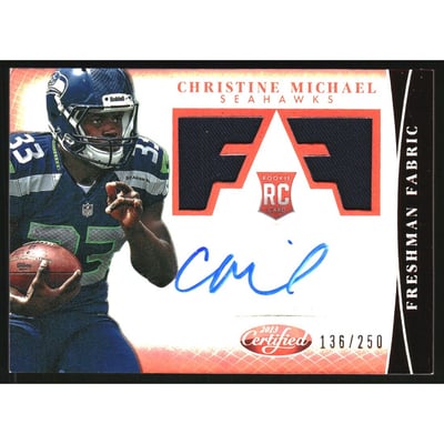 2013 Certified Mirror Red #303 Christine Michael JSY AU/250
