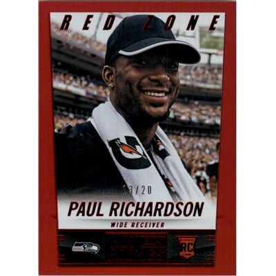2014 Panini Hot Rookies Red Zone #412 Paul Richardson
