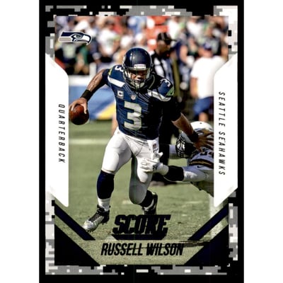2015 Score Photo Variations Black Camo #273 Russell Wilson