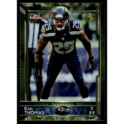 2015 Topps Chrome Mini Camo Refractors #29 Earl Thomas