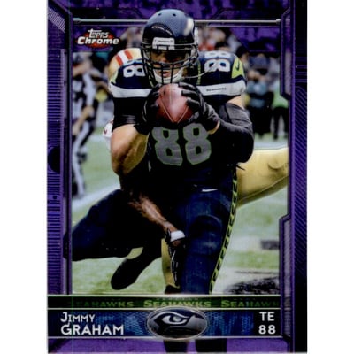 2015 Topps Chrome Mini Purple Refractors #25 Jimmy Graham