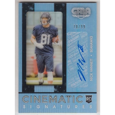 2016 Panini Gala Cinematic Rookie Signatures #37 Nick Vannett