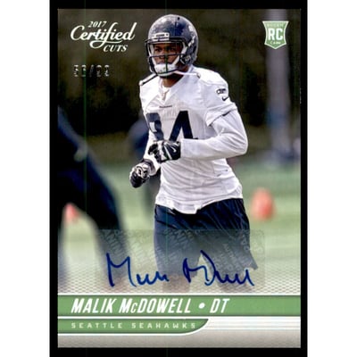 2017 Certified Cuts Rookie Scripts Silver #183 Malik McDowell