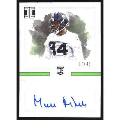 2017 Panini Impeccable Silver #157 Malik McDowell AU