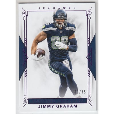 2017 Panini National Treasures Purple #52 Jimmy Graham