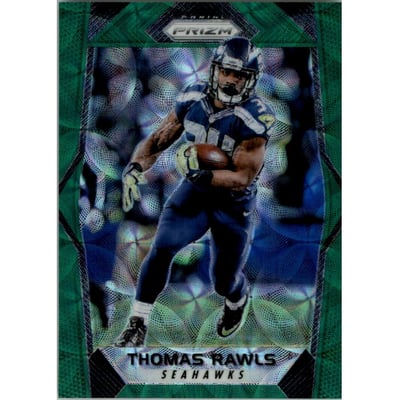 2017 Panini Prizm Prizms Green Scope #173 Thomas Rawls