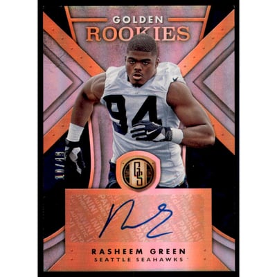2018 Panini Gold Standard Golden Rookies Autographs Platinum #47 Rasheem Green/49