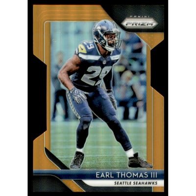 2018 Panini Prizm Prizms Orange #20 Earl Thomas III