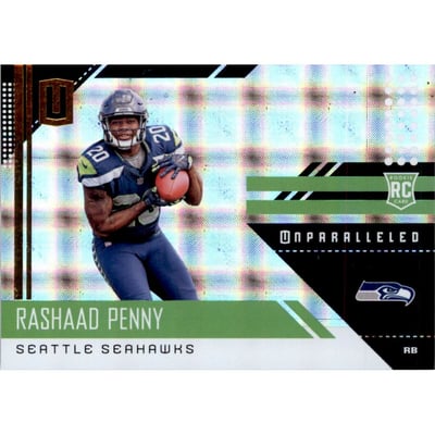 2018 Panini Unparalleled Superplaid #220 Rashaad Penny