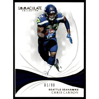 2019 Immaculate Collection #88 Chris Carson