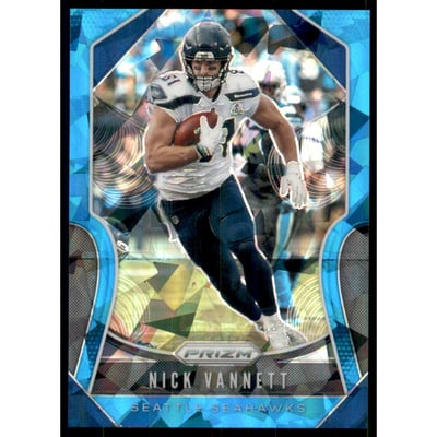 2019 Panini Prizm Prizms Blue Ice #257 Nick Vannett