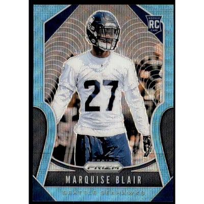 2019 Panini Prizm Prizms Blue Wave #397 Marquise Blair