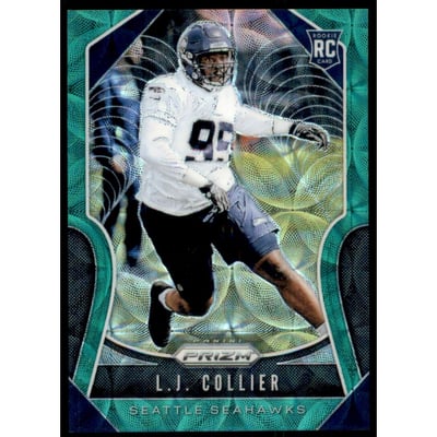 2019 Panini Prizm Prizms Green Scope #380 L.J. Collier