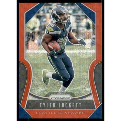 2019 Panini Prizm Prizms Red Wave #256 Tyler Lockett