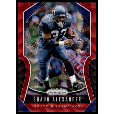 2019 Panini Prizm Prizms Red Wave #283 Shaun Alexander