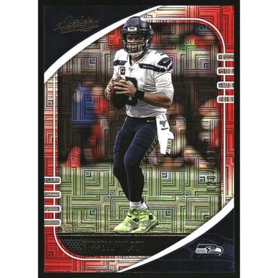 2020 Absolute Red Squares #80 Russell Wilson