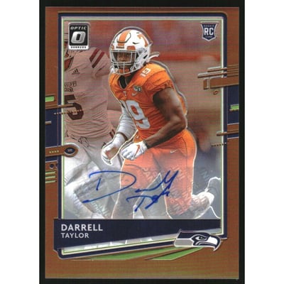 2020 Donruss Optic Rookies Autographs Bronze #136 Darrell Taylor