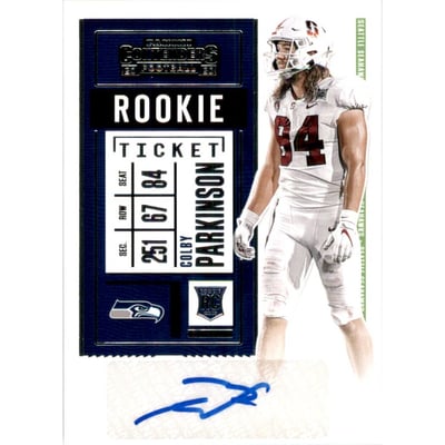 2020 Panini Contenders #194A Colby Parkinson AU RC