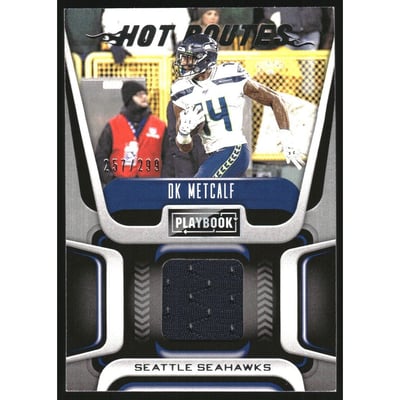 2020 Panini Playbook Hot Routes Jerseys #33 D.K. Metcalf