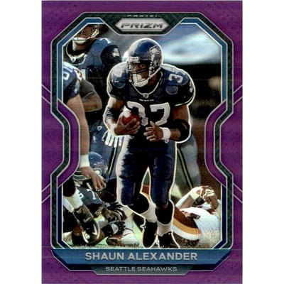 2020 Panini Prizm Prizms Purple #300 Shaun Alexander