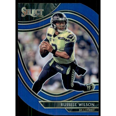 2020 Select Prizm Blue Die Cut #304 Russell Wilson