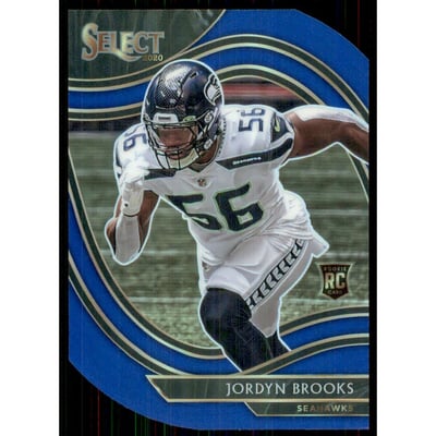 2020 Select Prizm Blue Die Cut #392 Jordyn Brooks