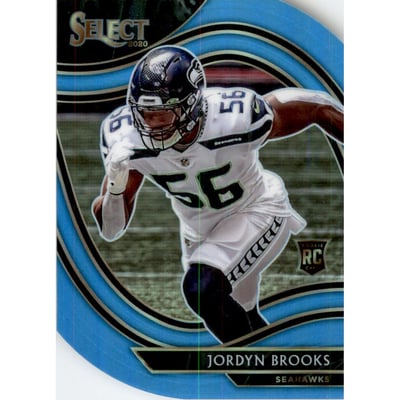 2020 Select Prizm Light Blue Die Cut #392 Jordyn Brooks