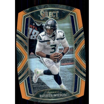 2020 Select Prizm Orange Die Cut #204 Russell Wilson