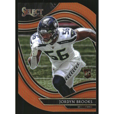 2020 Select Prizm Orange Die Cut #392 Jordyn Brooks