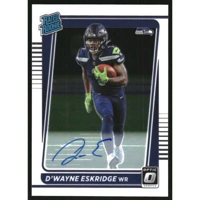 2021 Donruss Optic Rated Rookies RPS Autographs #219 D'Wayne Eskridge/150
