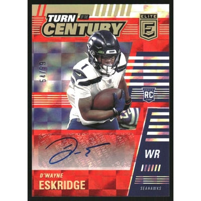 2021 Elite Turn of the Century Autographs Red #33 D'Wayne Eskridge/99