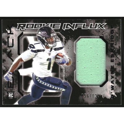 2021 Panini Black Rookie Influx Memorabilia #26 D'Wayne Eskridge