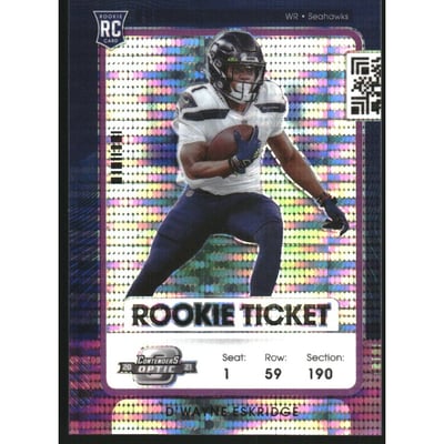 2021 Panini Contenders Optic Purple Pulsar #64 D'Wayne Eskridge