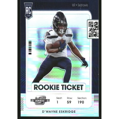 2021 Panini Contenders Optic Silver #64 D'Wayne Eskridge