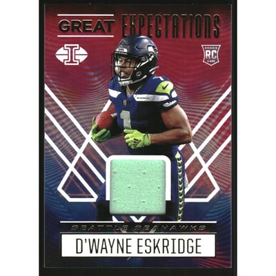 2021 Panini Illusions Great Expectations Materials #19 D'Wayne Eskridge