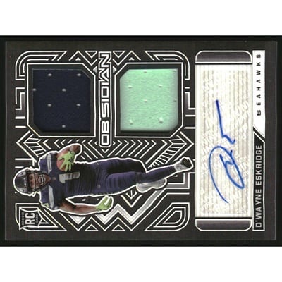 2021 Panini Obsidian Rookie Jersey Ink #26 D'Wayne Eskridge/150