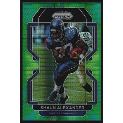 2021 Panini Prizm Prizms Hyper #50 Shaun Alexander