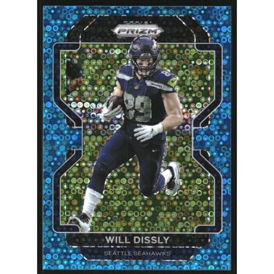 2021 Panini Prizm Prizms No Huddle Blue #44 Will Dissly