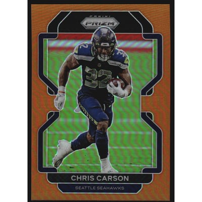 2021 Panini Prizm Prizms Orange #46 Chris Carson