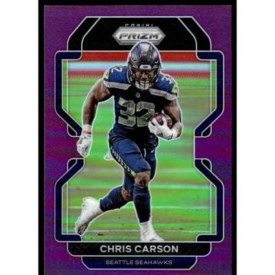 2021 Panini Prizm Prizms Purple #46 Chris Carson