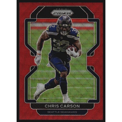 2021 Panini Prizm Prizms Red Wave #46 Chris Carson