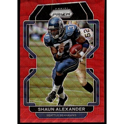 2021 Panini Prizm Prizms Red Wave #50 Shaun Alexander