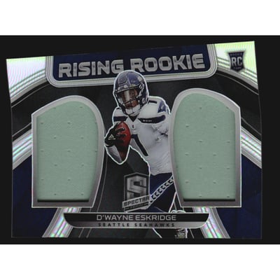 2021 Panini Spectra Rising Rookie Materials #23 D'Wayne Eskridge