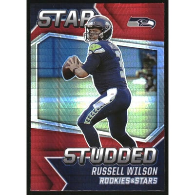 2021 Rookies and Stars Star Studded Red Prizm #16 Russell Wilson