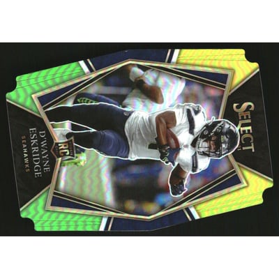 2021 Select Prizm Green and Yellow Die Cut #160 D'Wayne Eskridge