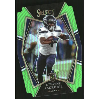 2021 Select Prizm Neon Green Die Cut #160 D'Wayne Eskridge