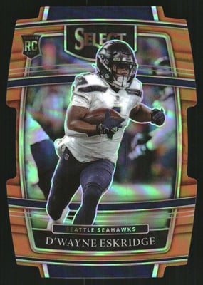 2021 Select Prizm Orange Die Cut #60 D'Wayne Eskridge