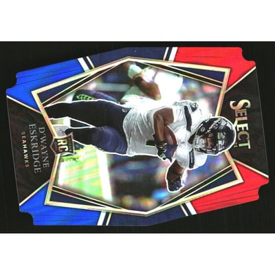 2021 Select Prizm Red and Blue Die Cut #160 D'Wayne Eskridge